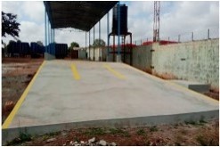 Construção do Washing Bay de viaturas pesadas