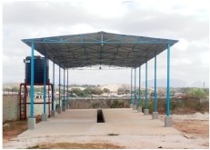 Construção do Washing Bay de viaturas pesadas